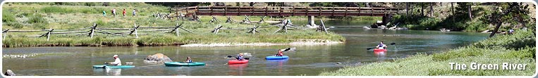 Kayakers enjoy a day on the Green River. Photo: Tourism Board.