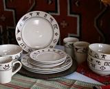 Cowboy Ranch Branding Dinnerware, Cowboy Shop, Pinedale, Wyoming