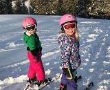 Family skiing at White Pine - Pinedale, Wyoming