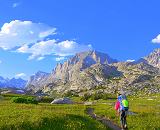 Hiking into Titcomb Basin - 