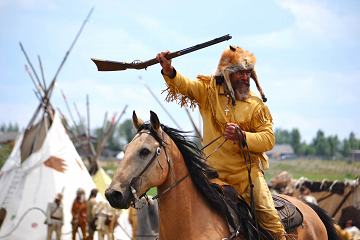 Green River Rendezvous  - The live, historical renactment is held annually the second Sunday in July