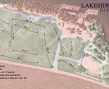 Lakeside Links Disc Golf Course Map - Excellent, challenging course on the south shore of Fremont Lake.