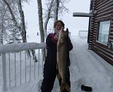 2014 Big Fish Winner, Cynde Wilson - Big FIsh Ice Derby draws fishermen from far and near